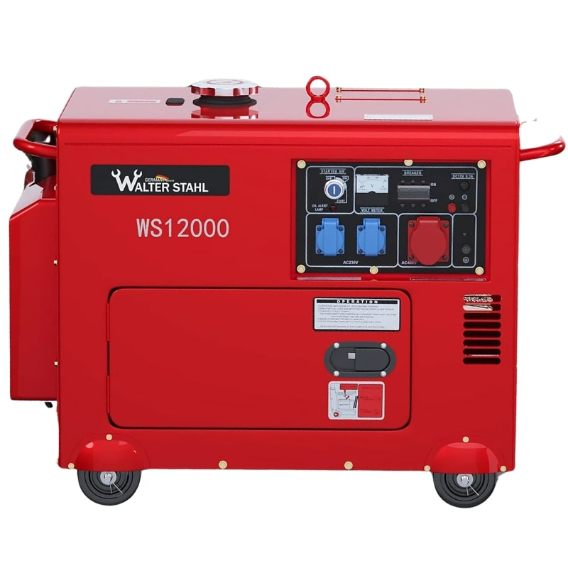 Generatore Di Corrente Diesel 9kW (9000W) Silenzioso – Avviamento Elettrico + Telecomando