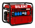 Generatore Silenzioso H-8500W 8,5kW 220V/380V Benzina con Avviamento a Chiave