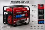 Generatore Professionale H-8500W 8,5kW Benzina 230V/400V con Avviamento Elettrico