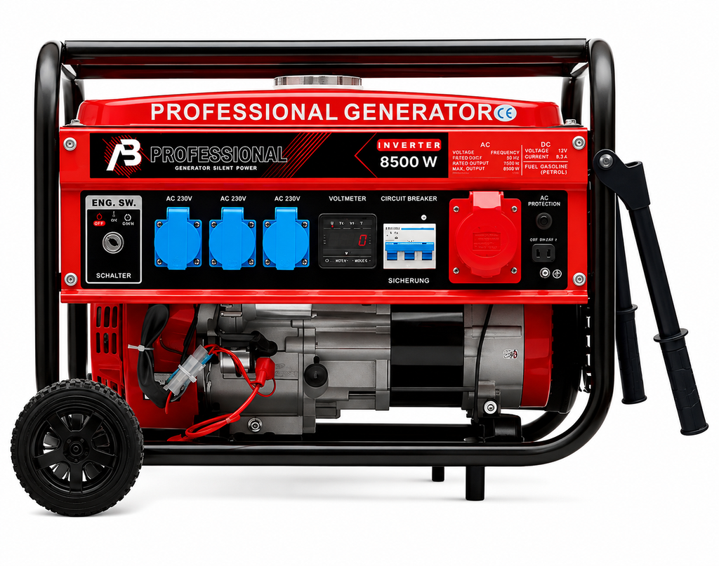 Generatore di Corrente Professionale 8500W 8,5kW ad Alta Potenza