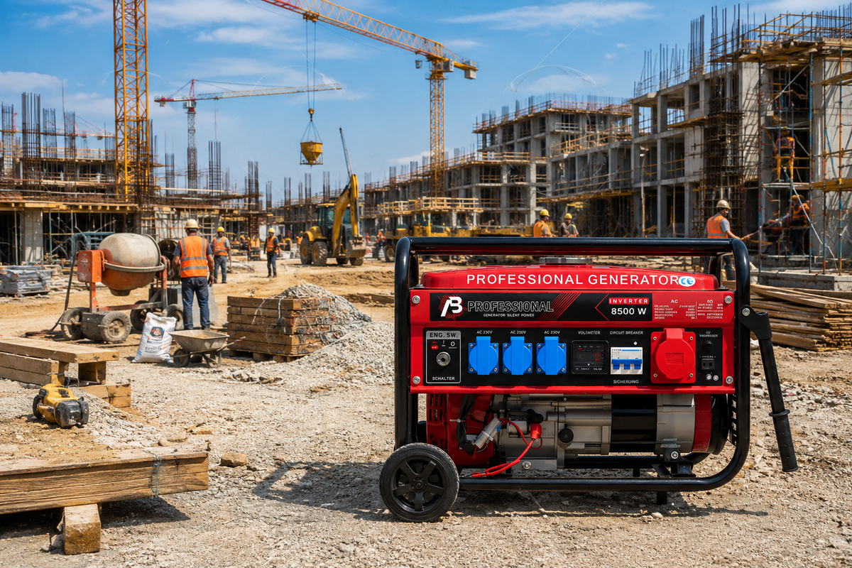Generatore di Corrente Professionale 8500W 8,5kW ad Alta Potenza