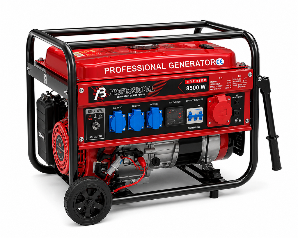 Generatore di Corrente Professionale 8500W 8,5kW ad Alta Potenza
