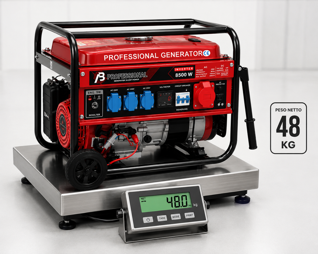 Generatore di Corrente Professionale 8500W 8,5kW ad Alta Potenza