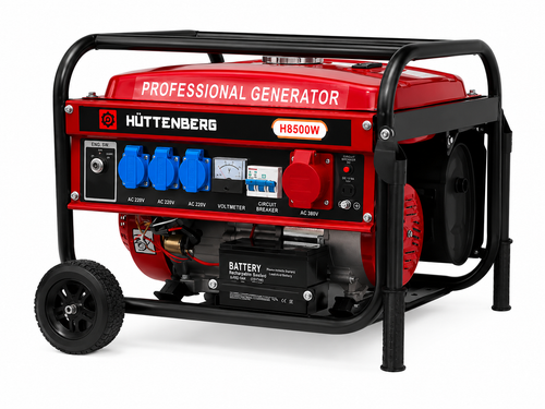 Generatore 8500W Benzina Monofase/Trifase con Avviamento Elettrico