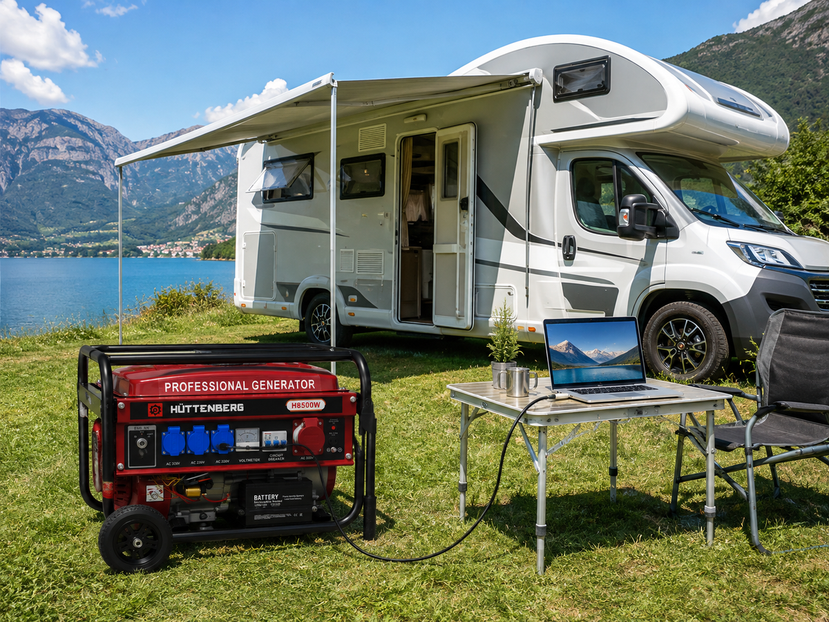 Generatore 8500W Benzina Monofase/Trifase con Avviamento Elettrico