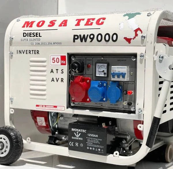 Generatore Di Corrente Diesel 8,5 kW Inverter AVR Trifase Silenzioso – 8500W