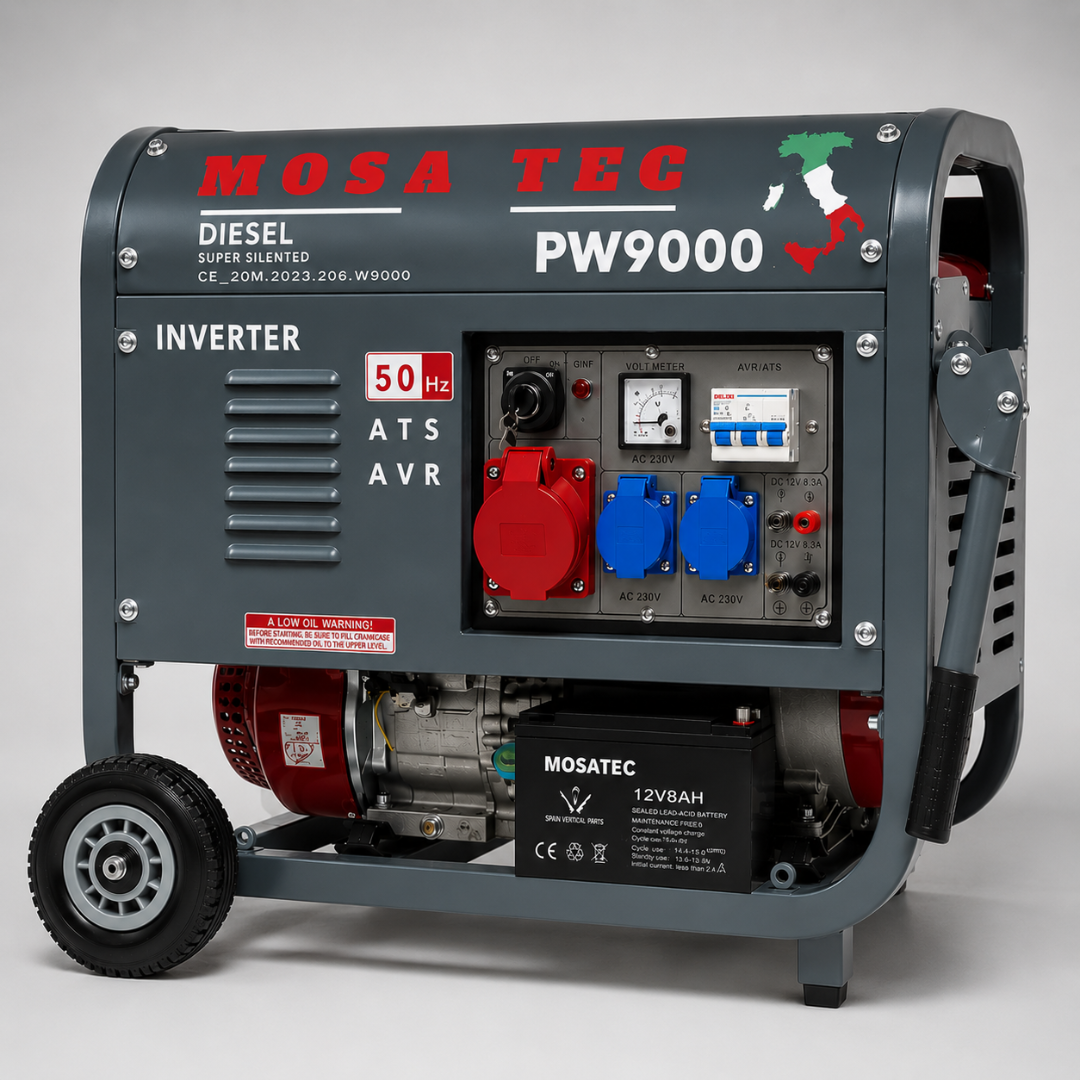Generatore Di Corrente Diesel 8,5 kW Inverter AVR Trifase Silenzioso – 8500W